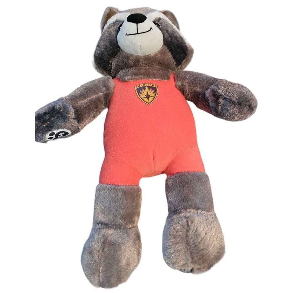 Build a Bear Marvel Guardians of the Galaxy Rocket Raccoon 17" Stuffed Plush BaB
